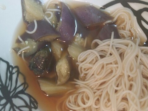 茄子とそうめんの煮物